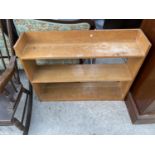 AN OAK BOOKCASE