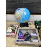 TWO BOXED MICROSCOPE SETS TOO ALSO INCLUDE A LIGHT UP WORLD GLOBE
