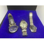THREE VARIOUS WATCHES TO INCLUDE A CITRON, BLAKES AND LORUS