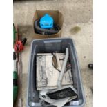 A BISSELL VACUUM CLEANER, TILE CUTTER ETC