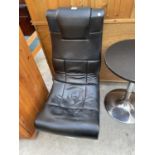 A FAUX LEATHER GAMING CHAIR