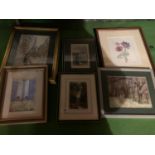 AN ASSORTMENT OF SIX FRAMED PRINTS