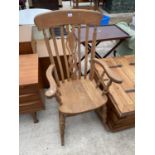 A VICTORIAN STYLE ROCKING CHAIR