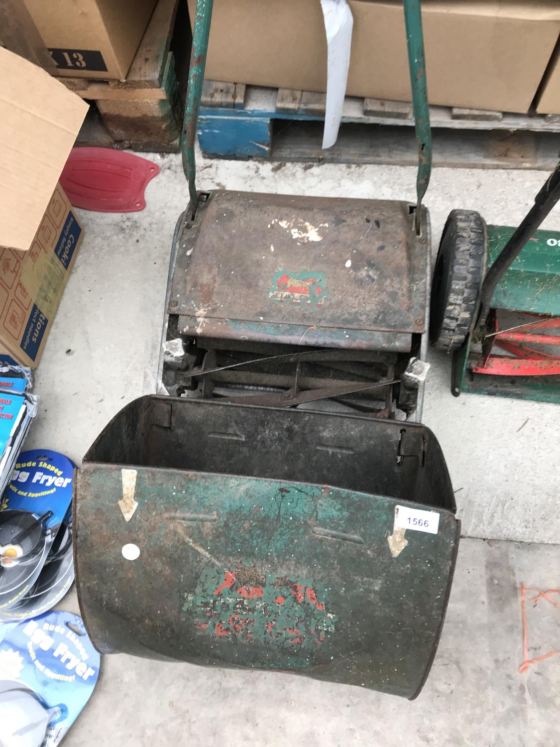 TWO VINTAGE LAWN MOWERS AND A FLOOR STEAMER - Image 2 of 4