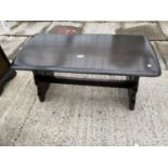 A PRIORY STYLE COFFEE TABLE, 36x18"