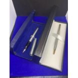 TWO BOXED PENS TO INCLUDE A SHEAFFER FOUNTAIN PEN AND A PARKER BIRO