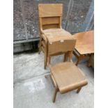 FOUR MID 20TH CENTURY CHILDS SCHOOL CHAIRS