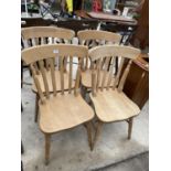 FOUR VICTORIAN STYLE KITCHEN CHAIRS