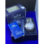 A GENTS FESTINA CHRONOGRAPH WRIST WATCH NEW AND BOXED IN WORKING ORDER