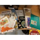 AN ASSORTMENT OF STAMPS AND PAMPHLETS TO INCLUDE A ROYAL MAIL SPECIAL STAMPS 13 THE STORY BEHIND THE