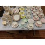 A LARGE QUANTITY OF CERAMIC TEA WARE TO INCLUDE PARAGON, DUCHESS ETC