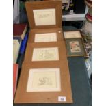 EIGHT VARIOUS FRAMED PICTURES TO INCLUDE WINNIE THE POOH