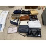 A LARGE ASSORTMENT OF LADIES HANDBAGS