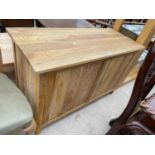 A MODERN OAK BLANKET CHEST, 44" WIDE