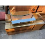 A MEREDEW TEAK DRESSING TABLE