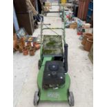 A SABO PETROL LAWN MOWER WITH GRASS BOX - BELIEVED WORKING BUT NO WARRANTY