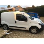 A 2013 CITROEN NEMO 1.3 HDI VAN. DIESEL ENGINE NO MOT, NON-RUNNER (BELIEVED ELECTRICAL FAULT