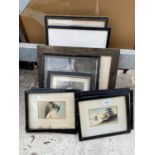AN ASSORTMENT OF FRAMED VINTAGE PRINTS AND PICTURES