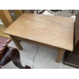 A PIINE COFFEE TABLE, 36x24"