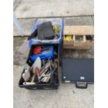 VARIOUS TOOLS - CHISELS, DRILL SETS, TOOL ROLL ETC