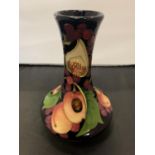 A MOORCROFT QUEENS CHOICE VASE 7 INCHES TALL