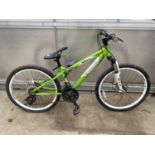 A GREEN CARRERA CHILDRENS MOUNTAIN BIKE