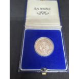 A SOUTH AFRICA 1992 , 1 RAND SILVER COIN . THE ITEM IS ENCAPSULATED AND CASED . PRISTINE CONDITION.