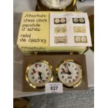 AN APF V ROLLAND GERMAN VINTAGE BAKELITE BOXED WIND UP CHESS CLOCK