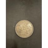 UK QUEEN VICTORIA , JUBILEE SILVER CROWN , 1887 . GOOD CONDITION WITH VERY LITTLE WEAR IF ANY