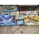 A LARGE ASSORTMENT OF AREOPLANE MODEL KITS