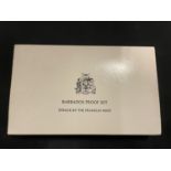 BARBADOS 1976 PROOF COIN SET . PRISTINE WITH COA