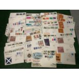 GREAT BRITAIN , A SELECTION OF 166 FIRST DAY COVERS , ALL NEATLY TYPED