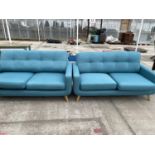 A PAIR OF JOHN LEWIS BARBICAN SOFA'S