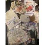 A LARGE ACCUMULATION OF STAMPS IN CARTON , TO INCLUDE BRITISH COMMONWEALTH AND ALL WORLD (1000?S )
