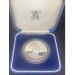 SWAZILAND 1981 25 EMALANGENI SILVER PROOF COIN ? KING SOBHUZA 11 DIAMOND JUBILEE . BOXED IN