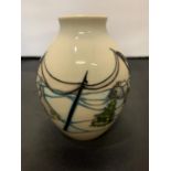 A MOORCROFT HOME FOR CHRISTMAS VASE 5 INCHES HIGH