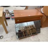 A RETRO TEAK DRESSING TABLE, 32" WIDE