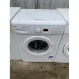 A WHITE BEKO 6KG WASHING MACHINE BELIEVED IN WORKING ORDER BUT NO WARRANTY