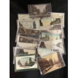 POSTCARDS . A SELECTION OF 30 , IN PLASTIC SLEEVES , WITH SCENES FROM SHEFFIELD . PREDOMINANTLY EV11