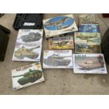 AN ASSORTMENT OF AREOPLANE MODEL KITS