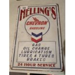 A VINTAGE STYLE HELLINGS GARAGE MAN CAVE TIN METAL RETRO SIGN 20X30CM