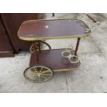A LATE 20TH CENTURY DRINKS TROLLEY