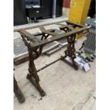 A VINTAGE AND DECORATIVE CAST IRON TABLE BASE