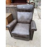 A PARKER KNOLL RECLINING EASY CHAIR, MODEL NO. N116