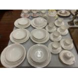 AN ASSORTMENT OF ROYAL DOULTON 'TIARA' DINNER WARE TO INCLUDE SEVEN TRIOS