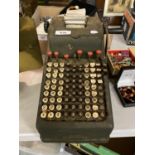 A VINTAGE ADDO CALCULATOR MADE IN ENGLAND BY THE AGRELL MACHINE CO LTD