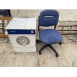 A CREDA COUNTER TOP DRYER AND AN OFFICE CHAIR