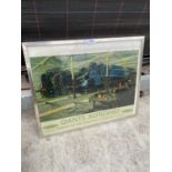 A FRAMED BRITISH RAILWAYS 'GIANTS REFRESHED' PRINT