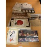 A LARGE QUANTITY OF FIRST DAY COVERS TO INCLUDE 'TRANSPORT AND COMMUNICATION'