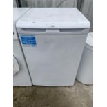 A WHITE BEKO UNDER COUNTER FRIDGE BELIEVED IN WORKING ORDER BUT NO WARRANTY